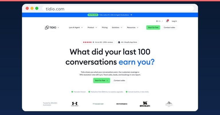 Tidio: chatbot con IA para tu web